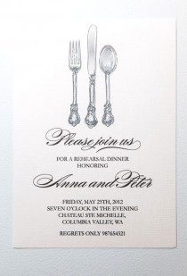 wedding photo - Printable rehearsal dinner invitation