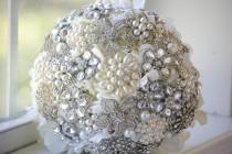 wedding photo - Deposit for Custom Petal Brooch Bouquet