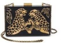 Valentino Cheetah Wood & Metal Clutch wedding photo - Valentino Cheetah Wood & Metal Clutch