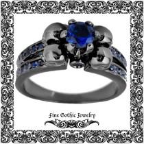 wedding photo -  Gothic Engagement Ring 