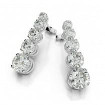 wedding photo -  1 Carat Diamond Journey Earrings by Raven Fine Jewelers - Michael Raven Jewelry
