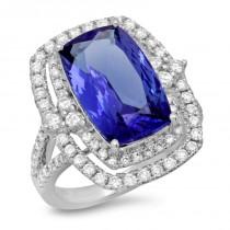 wedding photo -  6.22 carat Tanzanite & Diamond Ring by Raven Fine Jewelers