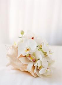 wedding photo - Orchid Bouquet In Seashell