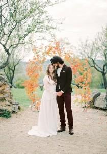 wedding photo - Delicate & Romantic Berry Wedding Inspiration - Polka Dot Bride
