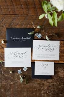wedding photo - Written Word Calligraphy Wedding Invitations