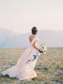 wedding photo - Mountaintop Colorado Bridal Shoot