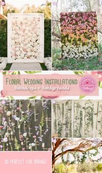 wedding photo - Floral Fever: Pretty Floral Installations For Spring Weddings!
