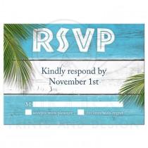wedding photo - RSVP - Turquoise Sandy Toes Salty Kisses