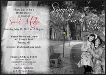 wedding photo - Singing in the rain Theme Bridal Shower Invitation "EACH" (WITH ENVELOPES)