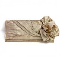wedding photo - KNOT Clutch in champagne gold silk