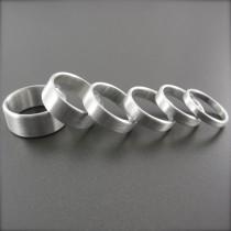 wedding photo - Handmade Simple Sterling Silver Wedding Ring