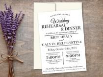 wedding photo - Instant DOWNLOAD Printable Rehearsal & Dinner Invitation 