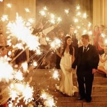 wedding photo - 36 Inch Sparklers! Can You Imagine? They Last For Four Minutes! $65 For Box Of 48. - Weddingsabeautiful