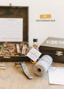 wedding photo - DIY "Will You Be My Groomsman?" Box