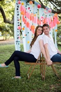 wedding photo - Engagement Shoots Decorations.  Colorful, Playful, Party Explosion Backdrop, For Brithdays,Parties Etc.