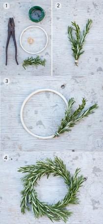 wedding photo - Rosemary Wreath - DIY