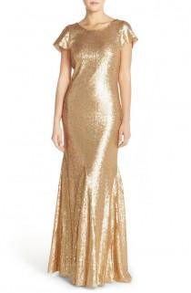 wedding photo - Women's Candela 'Toulouse' Sequin Cowl Back Gown