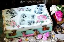 wedding photo - Old Vintage Suitcase Upcycled-Wedding Card Suitcase-Wedding Gift Card Holder-Rustic Wedding Decor-Home Storage Suitcase