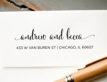 wedding photo -  Return Address Stamp