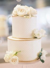 wedding photo - Cakes & Gowns Full Of Springtime, Swiss Dot Style