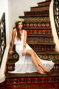 wedding photo - Kendall Maxi Dress ~ White Crisp