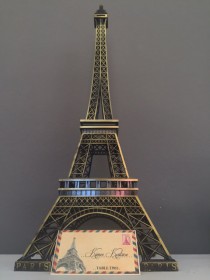 wedding photo - Eiffel Tower Centerpiece. Parisians Theme Decor. Paris Wedding Decor. French inspired centerpiece