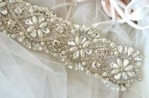 wedding photo - Alexa sash - Crystal Vintage Wedding Bride Sash Belt Glamorous Great Gatsby Vintage Glam Rhinestone Bridesmaid
