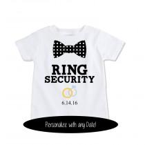 wedding photo - Ring Bearer Gift, Ring security shirt, ring bearer shirt, ring bearer outfit, Wedding party Gifts kids wedding favors, ringbearer (EX 369)OB