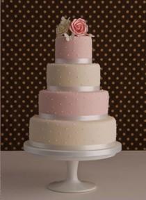 wedding photo - Butterfly And Rose Wedding Cake