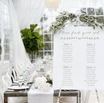 wedding photo - Custom Designed Wedding Wedding Seating Chart, Simple Elegant Seating Chart for your Special Event