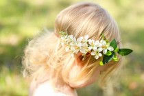 wedding photo - Baby Flower Crown Headband, Girl Flower Crown, Headband, Baby Headband, Flower Headband,white Flower Crown,flower Girl, Toddler Flower Crown