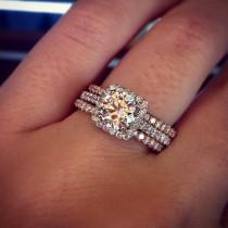 wedding photo - Engagement Ring Eye Candy: Rose Gold Engagement Rings