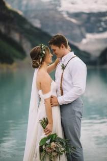 wedding photo - Breathtaking Canadian Elopement At Lake Louise