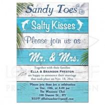 wedding photo - Post Wedding Reception - Turquoise Beach Sandy Toes Salty Kisses