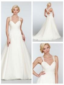 wedding photo -  Straps Dropped A-line Sweetheart Wedding Dress with Lace Embellished Bodice