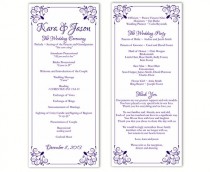 Civil Ceremony Wedding Program