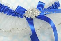 wedding photo - Royal Blue Prom Garter,  Prom Garters,  Garters