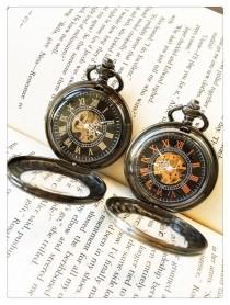 wedding photo - Steampunk Pocket watch-For him and her-Personalized pocket watch-Christmas Gift for Him -Mechanical watch--Wedding--Christmas gifts