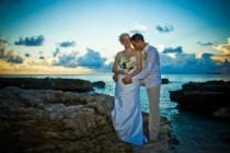 wedding photo - Canada-Cayman Connection For This Sunset Beach Wedding