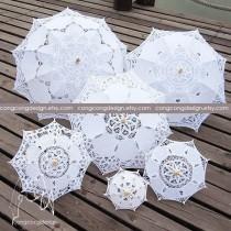 wedding photo - 50cm(19.6inch)/64cm(25inch)/77cm(30inch)88cm(35inch)Diameter(opened).Lace parasols
