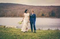 wedding photo - Wait until you see this Catskills Buddhist wedding with prom-themed reception