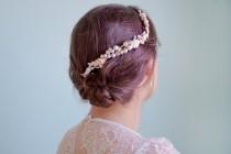 wedding photo - Seashell headpiece, Beach wedding hair accessories, Bridal headband, Seashell crown, Starfish comb - SIRENE
