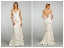 wedding photo -  Straps A-line Sweetheart Lace Wedding Dress with Lace-up Back