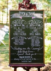 wedding photo - LARGE Wedding Chalkboard - Rustic Wedding - Chalkboard Display - Rustic Chalkboard - Chalkboard Seating Chart - Wedding Seating Chart