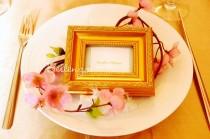 wedding photo - Marcoro Gold Vintage Place Card Frame