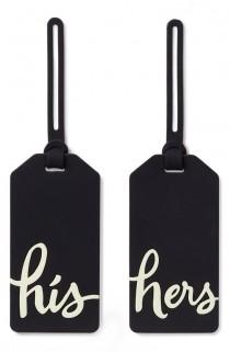 wedding photo - Kate Spade New York 'his/hers' Luggage Tags (set Of 2) 