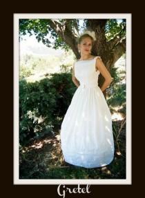 wedding photo - Cotton Wedding Dress  'GRETEL'