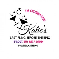 wedding photo -  Bachelorette Temporary Tattoo - Last Fling Before The Ring Bachelorette Party