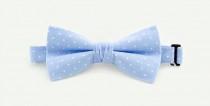 wedding photo - Neckties Friendship Gift Polka Dots Blue Bow Tie Weddings Bowtie Wedding Color Suit & Tie Accessories