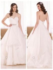 wedding photo -  Elegant Fit and Flare Sweetheart Wedding Dress with Illusion Tulle Back